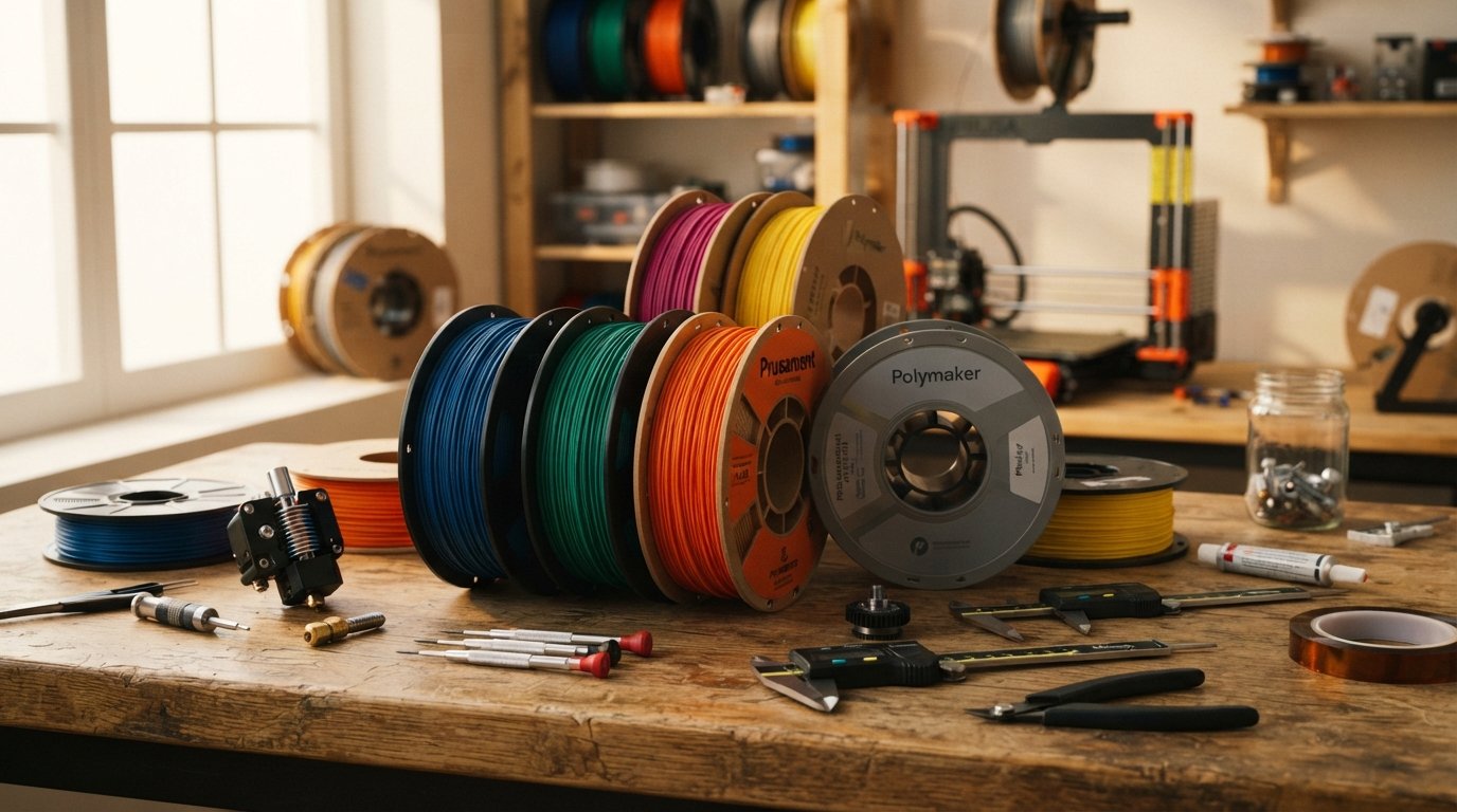 10x komplekts - PLA PHA balts- 1kg 1.75mm - 3D drukas filaments